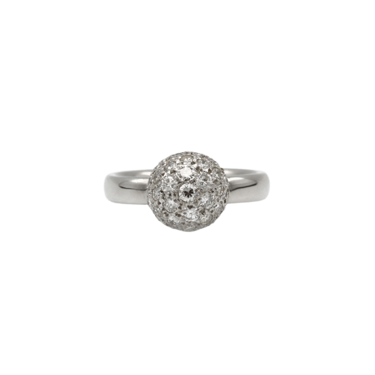 Bague Solitaire en or blanc et diamants - Castafiore