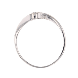 Bague Solitaire en or blanc et diamants - Castafiore