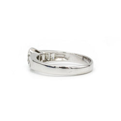 Bague Solitaire en or blanc et diamants - Castafiore