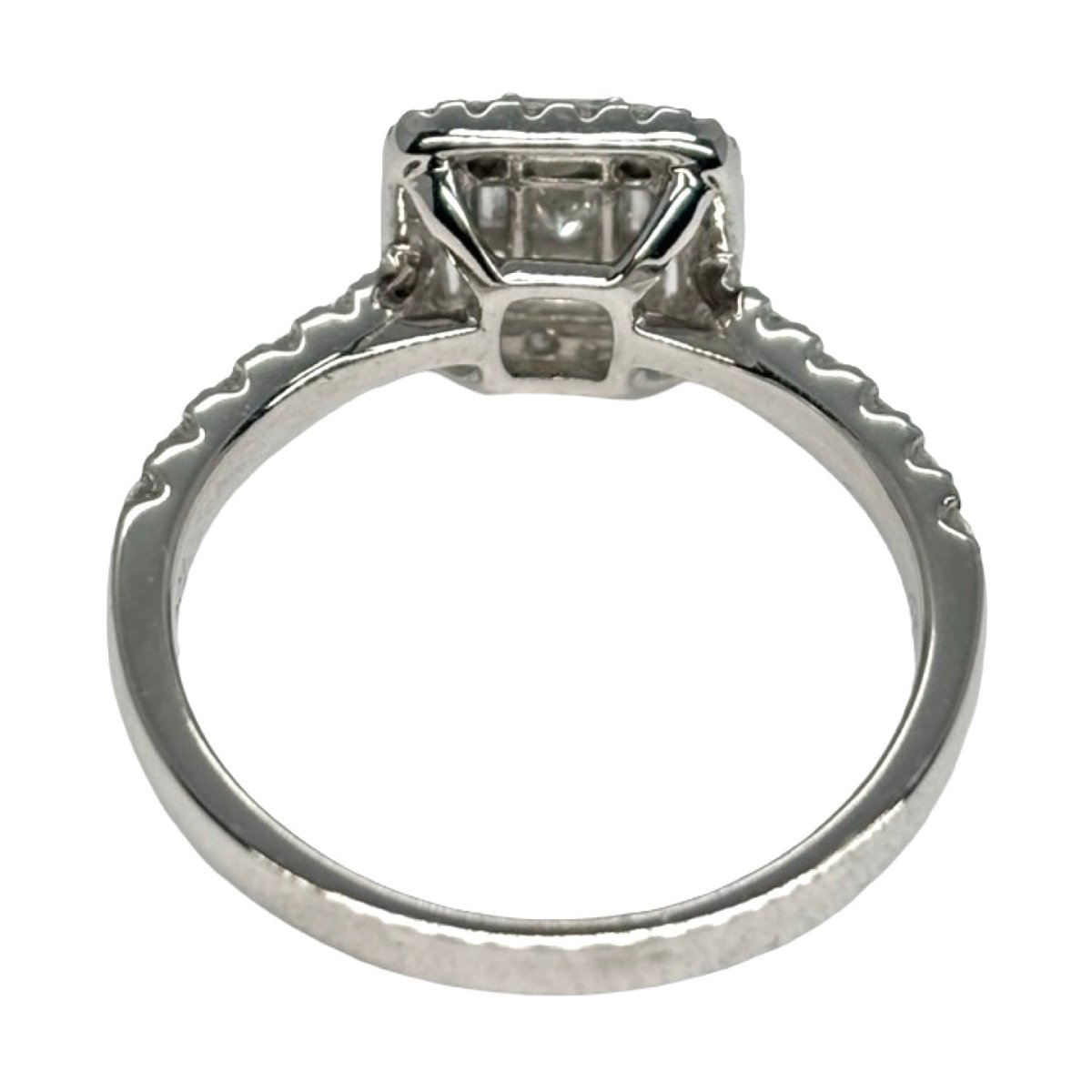 Bague Solitaire en or blanc et diamants - Castafiore