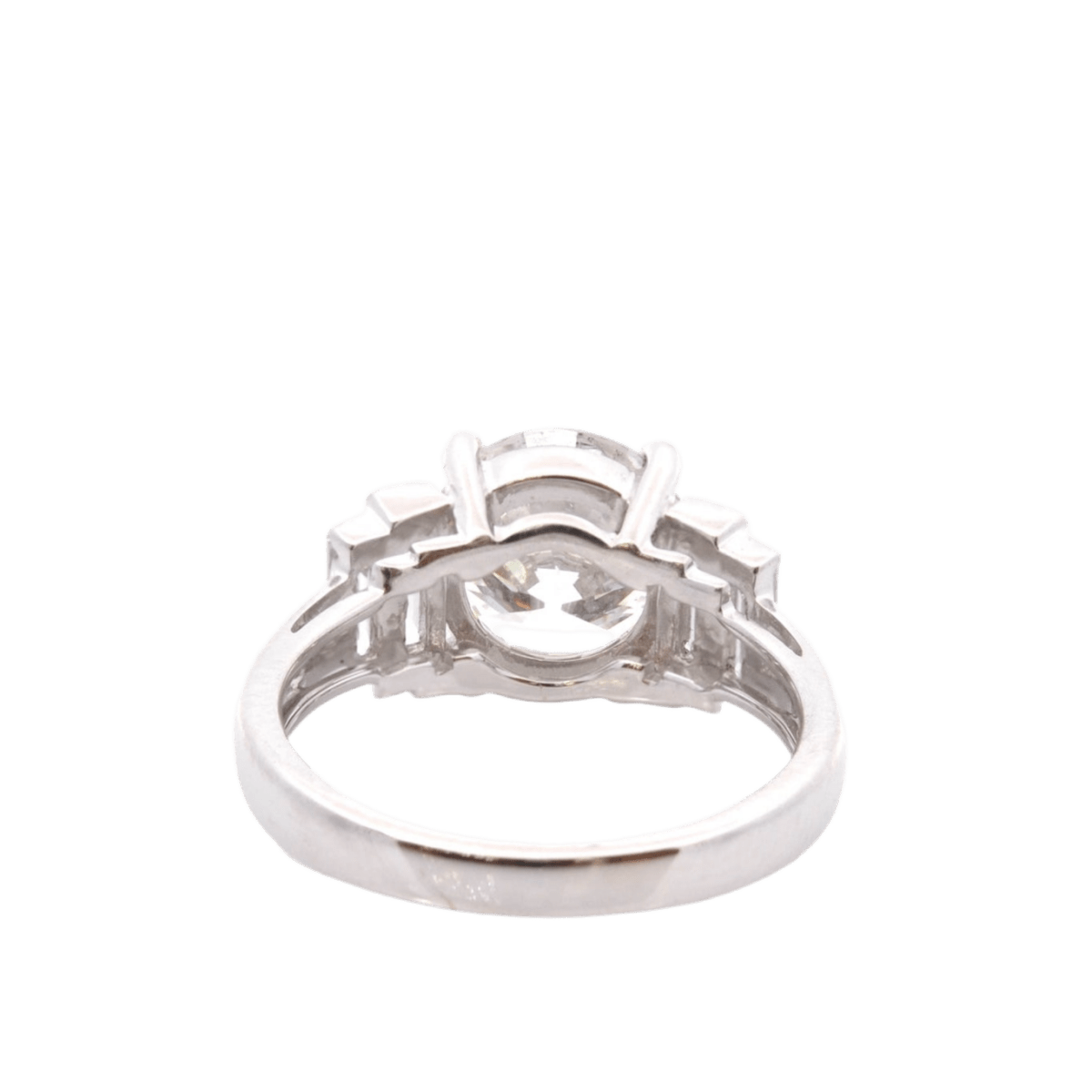 Bague Solitaire en or blanc et diamants - Castafiore