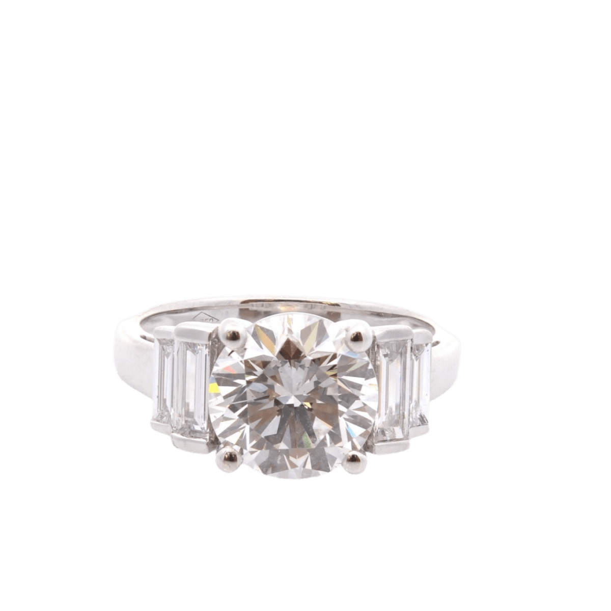 Bague Solitaire en or blanc et diamants - Castafiore