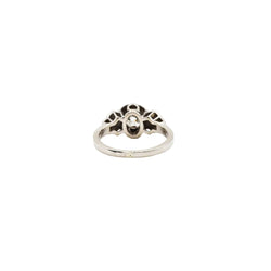 Bague Solitaire en or blanc et diamants - Castafiore