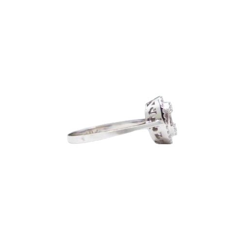 Bague Solitaire en or blanc et diamants - Castafiore