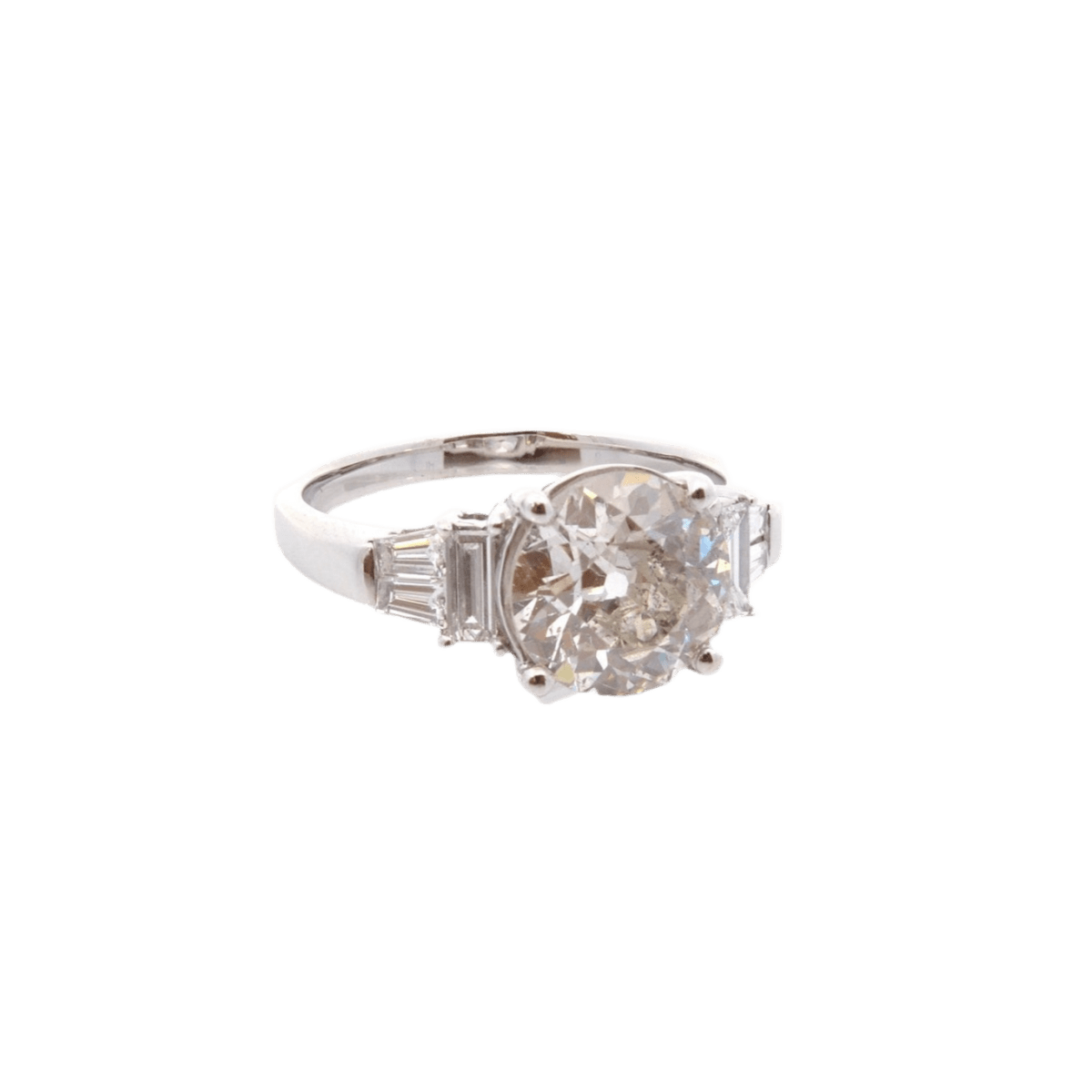 Bague Solitaire en or blanc et diamants - Castafiore