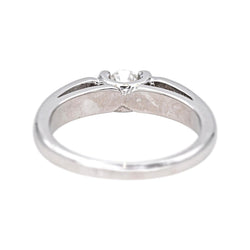 Bague Solitaire en or blanc et diamants - Castafiore