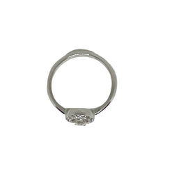 Bague Solitaire en or blanc et diamants - Castafiore