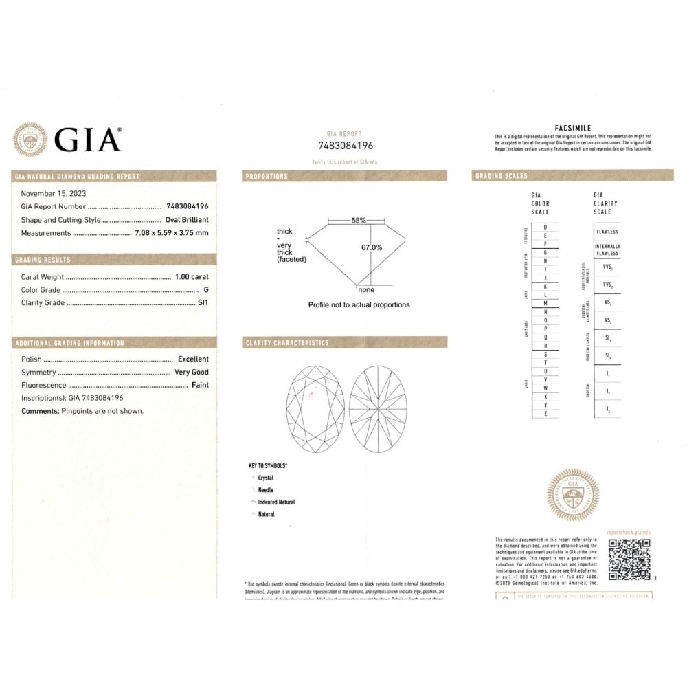 Bague Solitaire en or blanc et diamants - Castafiore