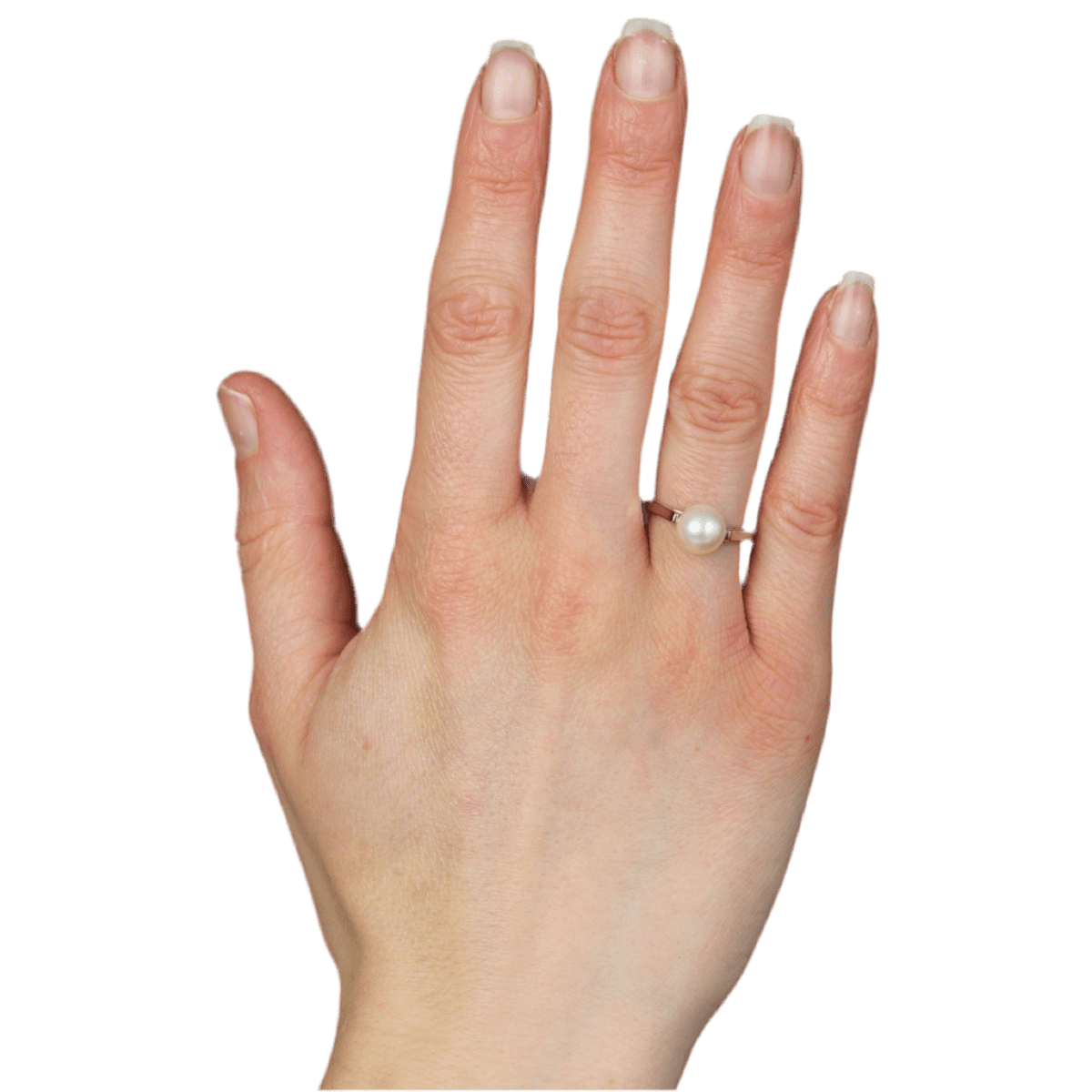 Bague Solitaire en or blanc et perle - Castafiore