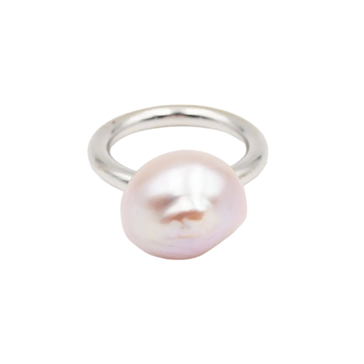 Bague Solitaire en or blanc et perle - Castafiore