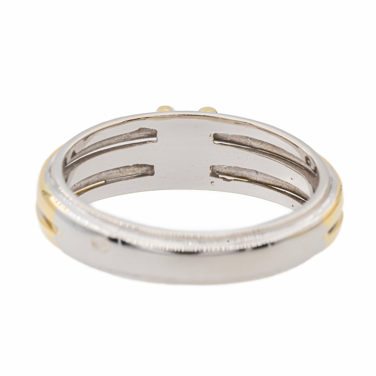 Bague Solitaire en or blanc, or jaune et diamant - Castafiore