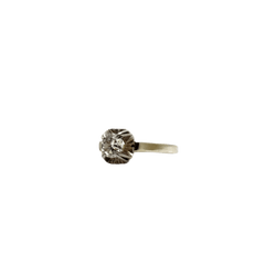 Bague Solitaire en or blanc, platine et diamant - Castafiore