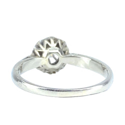 Bague Solitaire en or blanc, platine et diamant - Castafiore