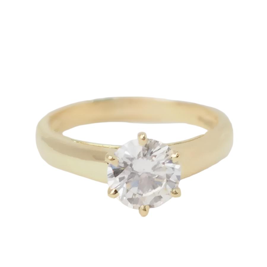 Bague solitaire en or et diamant - Castafiore