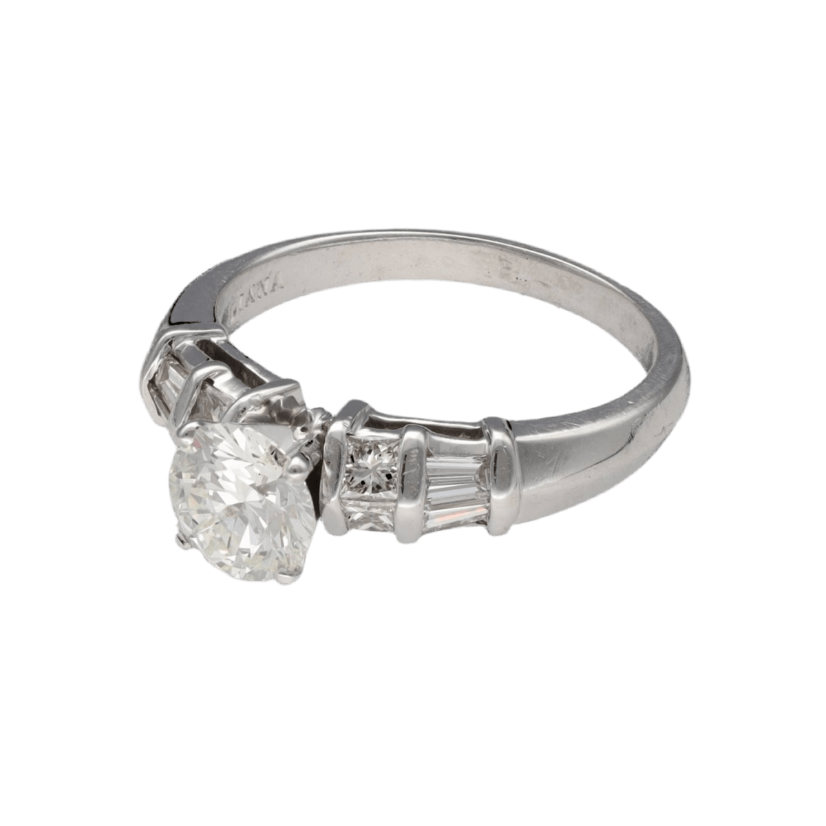 Bague Solitaire en or gris et diamant - Castafiore