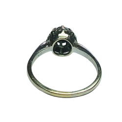 Bague Solitaire en or gris et diamant - Castafiore