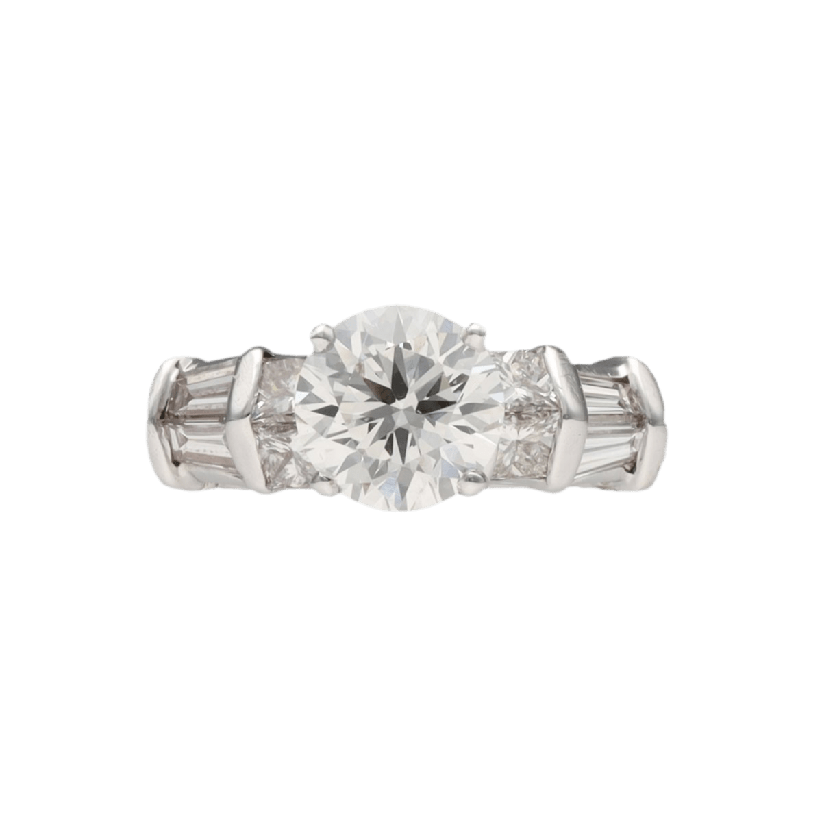 Bague Solitaire en or gris et diamant - Castafiore