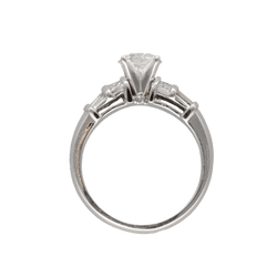 Bague Solitaire en or gris et diamant - Castafiore