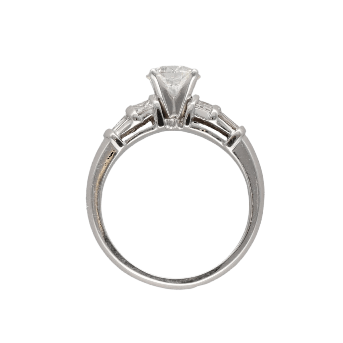 Bague Solitaire en or gris et diamant - Castafiore