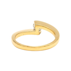 Bague Solitaire en or jaune et diamant - Castafiore