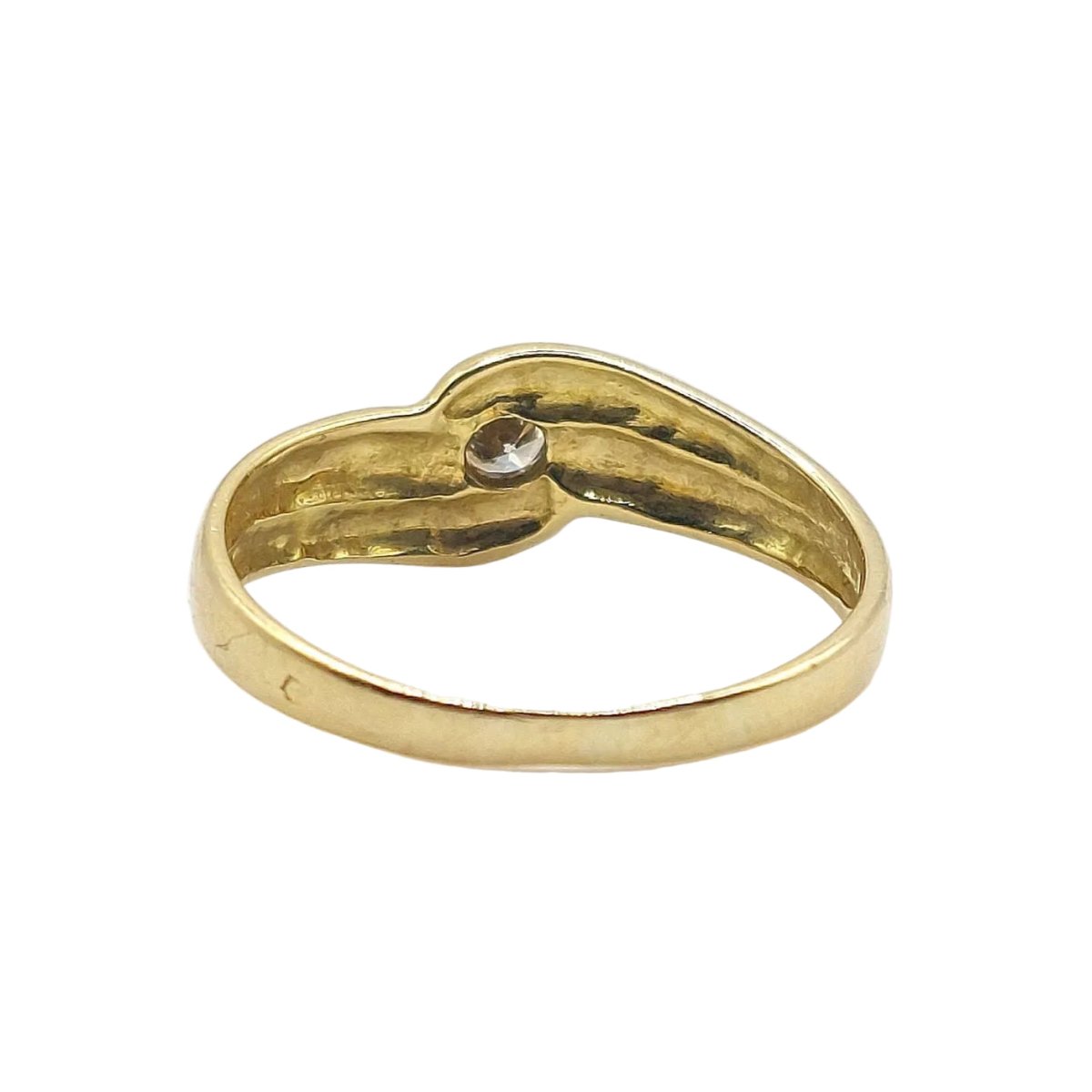 Bague Solitaire en or jaune et diamant - Castafiore