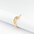 Bague Solitaire en or jaune et diamant - Castafiore