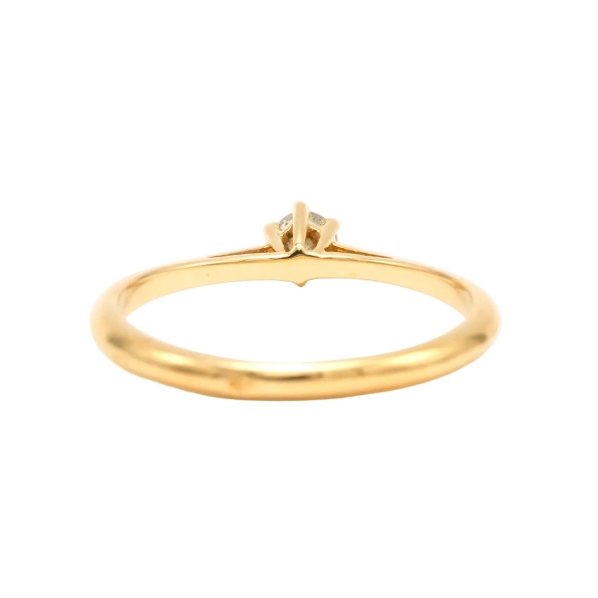 Bague Solitaire en or jaune et diamant - Castafiore
