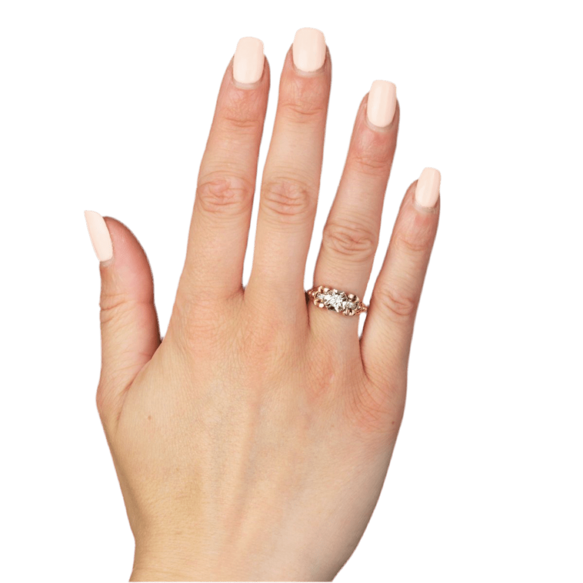 Bague Solitaire en or jaune et diamant - Castafiore