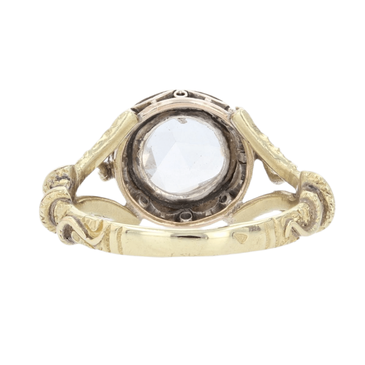 Bague Solitaire en or jaune et diamant - Castafiore