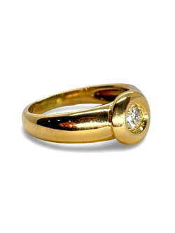 Bague Solitaire en or jaune et diamant - Castafiore
