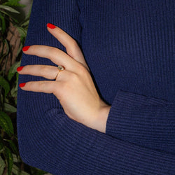 Bague Solitaire en or jaune et diamant - Castafiore