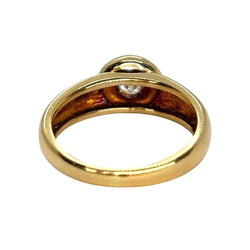 Bague Solitaire en or jaune et diamant - Castafiore