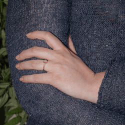 Bague Solitaire en or jaune et diamant - Castafiore