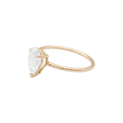 Bague Solitaire en or jaune et diamant - Castafiore