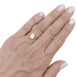 Bague Solitaire en or jaune et diamant - Castafiore