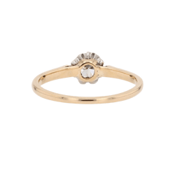 Bague Solitaire en or jaune et diamant - Castafiore