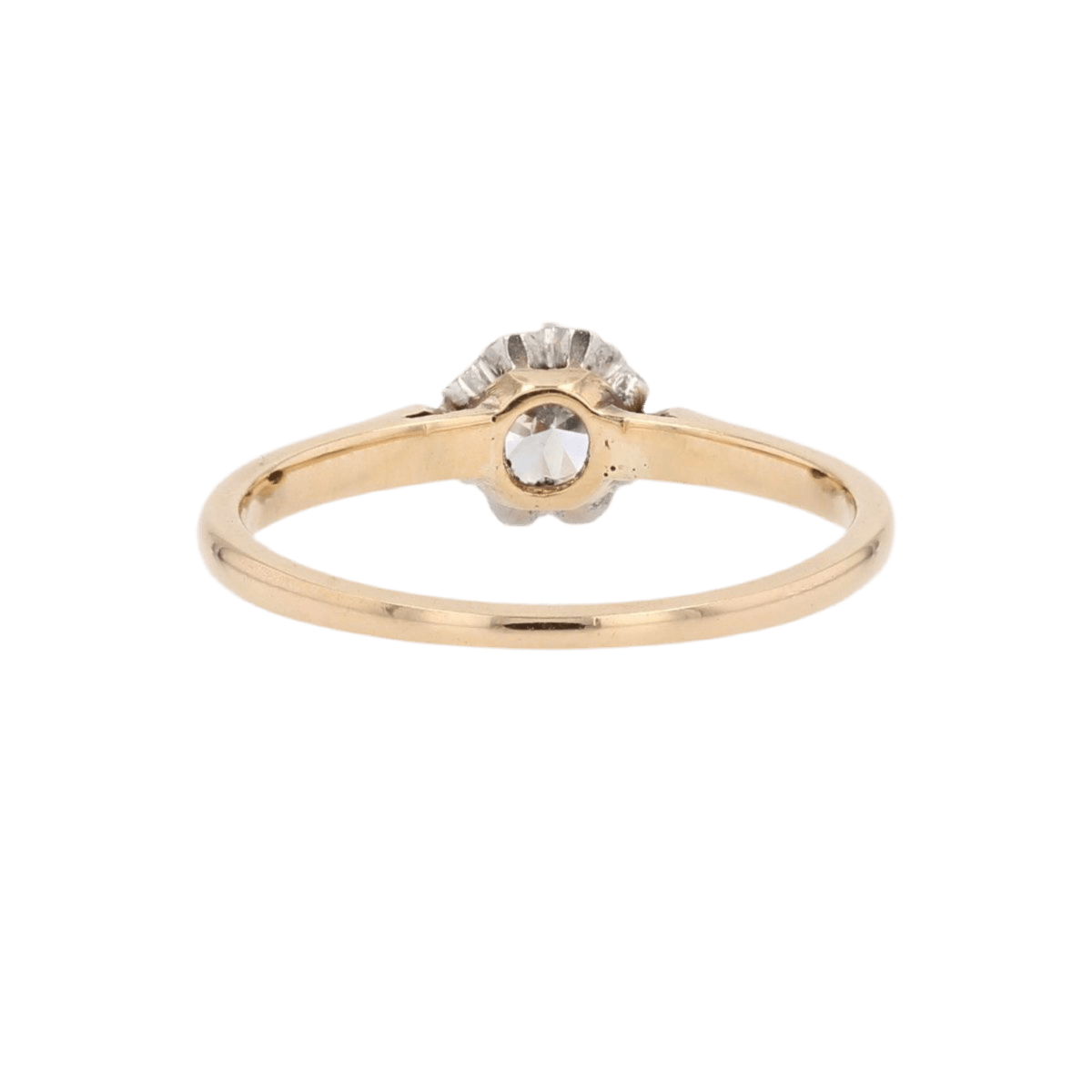 Bague Solitaire en or jaune et diamant - Castafiore