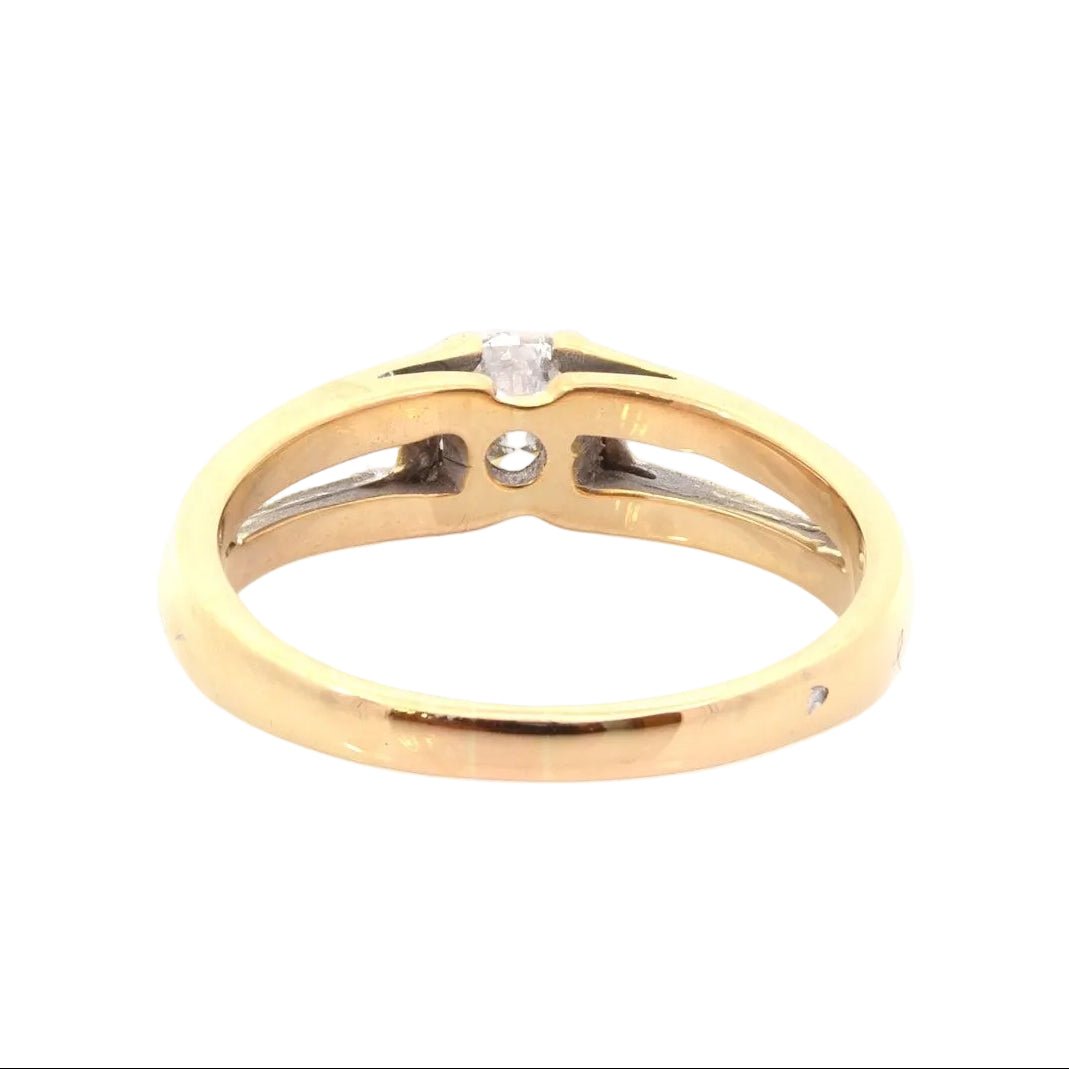 Ring diamond 0.74ct 18k gold