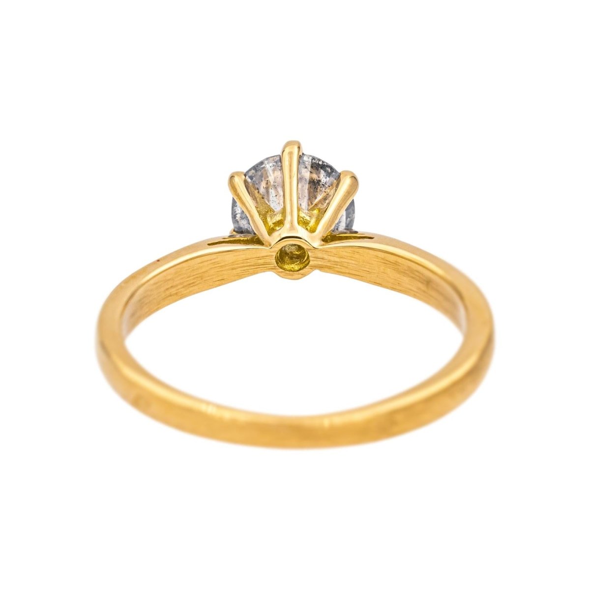 Bague Solitaire en or jaune et diamant - Castafiore