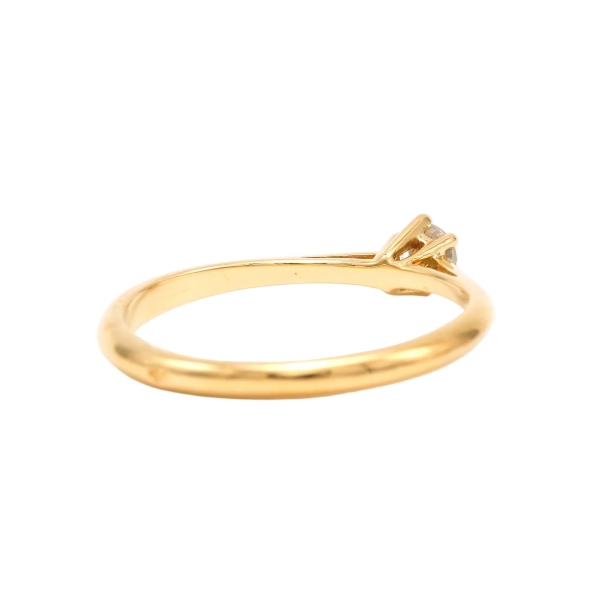 Bague Solitaire en or jaune et diamant - Castafiore