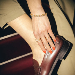 Bague Solitaire en or jaune et diamant - Castafiore