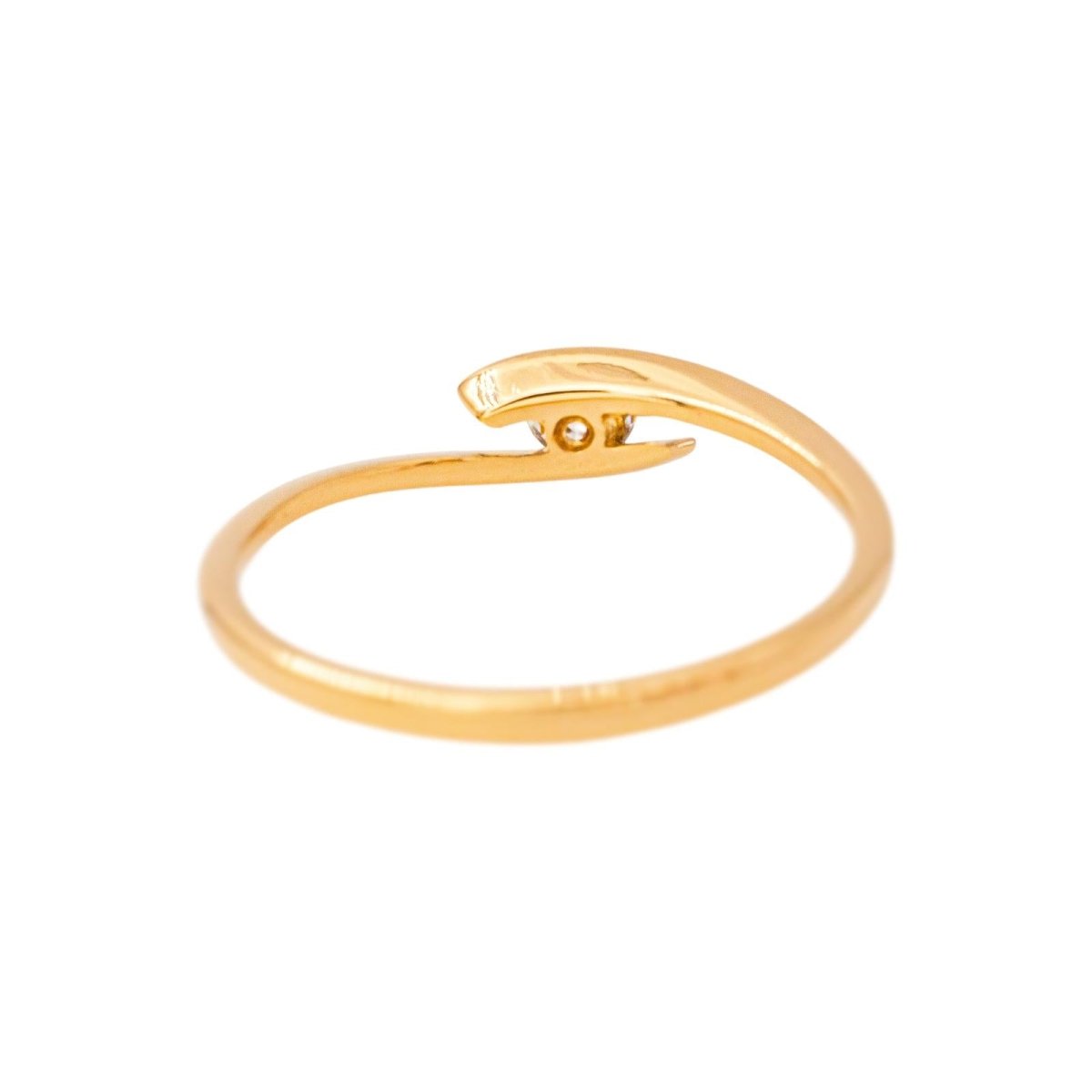 Bague Solitaire en or jaune et diamant - Castafiore