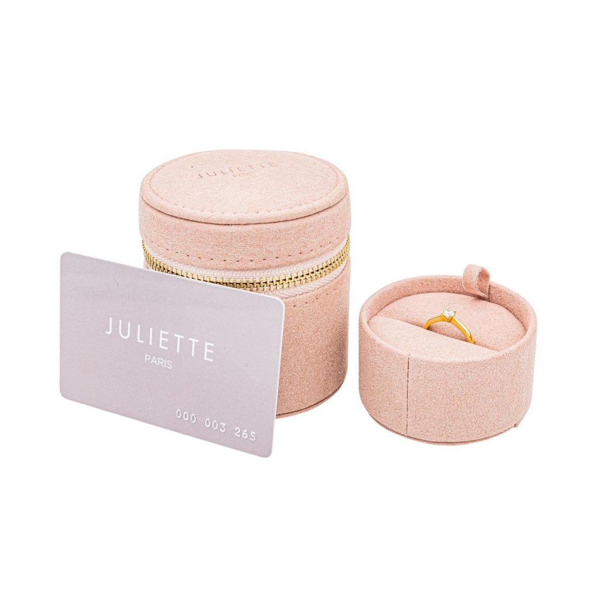 Bague Solitaire en or jaune et diamant - Castafiore