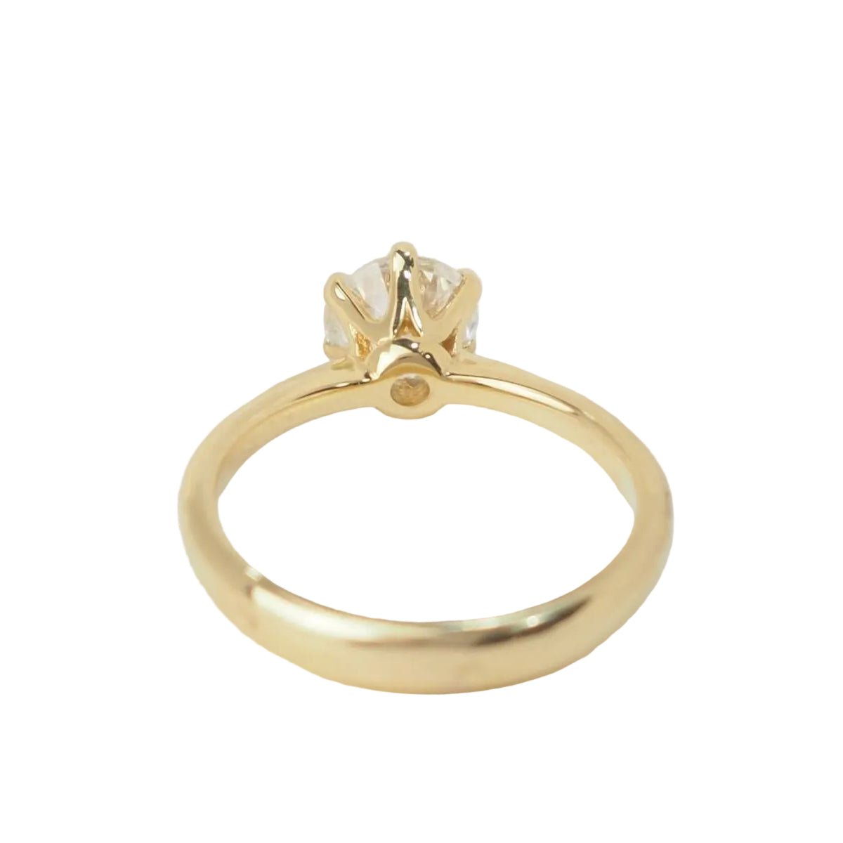 Bague Solitaire en or jaune et diamant - Castafiore