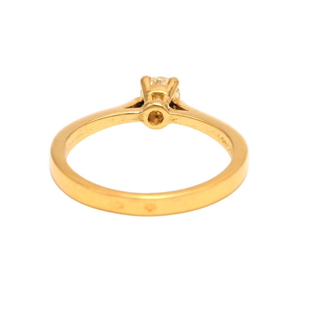 Bague Solitaire en or jaune et diamant - Castafiore