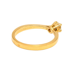 Bague Solitaire en or jaune et diamant - Castafiore