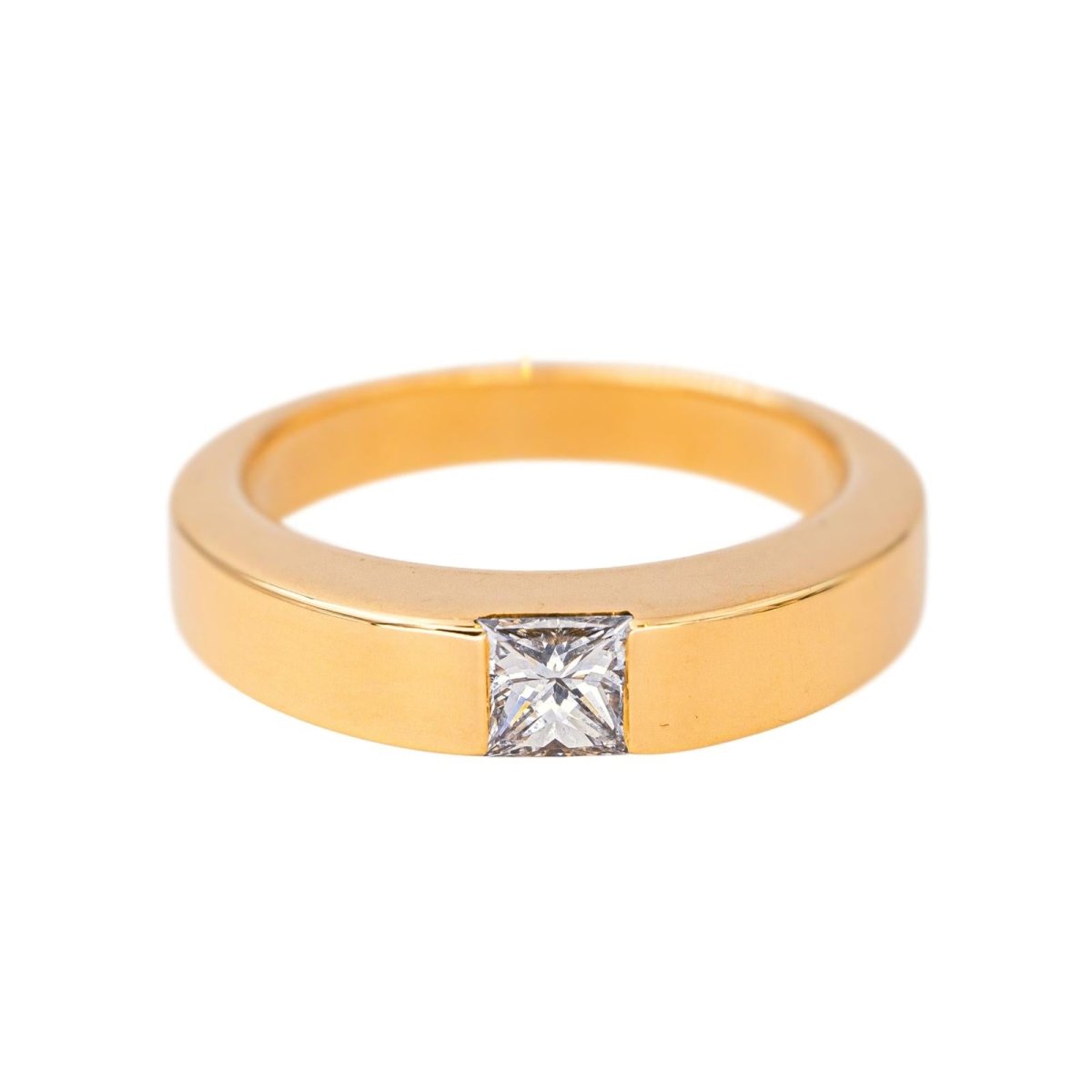 Bague Solitaire en or jaune et diamant - Castafiore