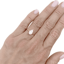 Bague Solitaire en or jaune et diamant - Castafiore