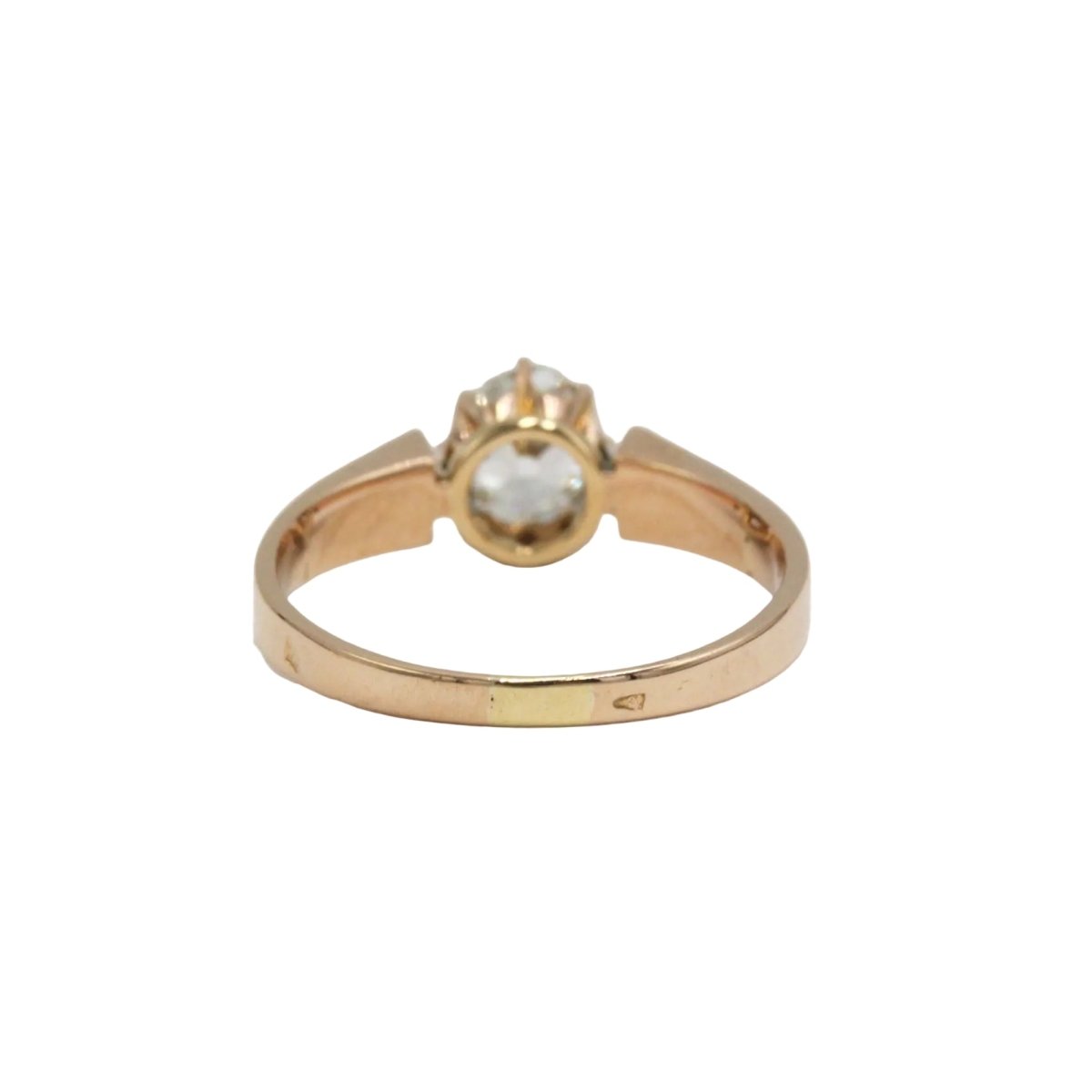 Bague Solitaire en or jaune et diamant - Castafiore