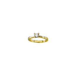 Bague Solitaire en or jaune et diamant - Castafiore